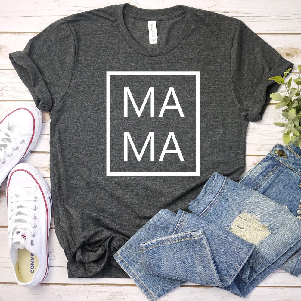 Mama Tshirt, Mom Shirt, Bella Canvas Top